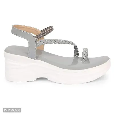 SPONEX ENIRATE Fashion Sandal for womens (Grey, numeric_4)-thumb5