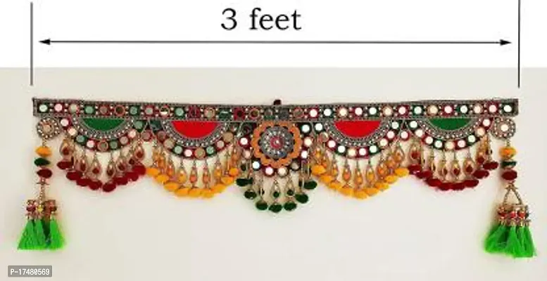 RADHE CREATION pearl beads handmade home door hanging decor Festive toran-thumb3