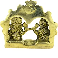 BRASS GOLD LAXMI GANESH STATUE DARBAR-thumb1