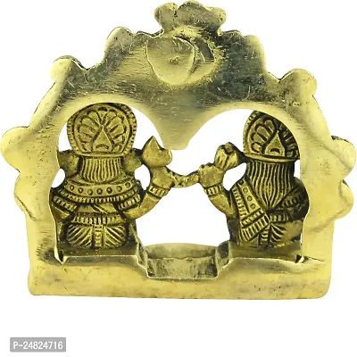 BRASS GOLD LAXMI GANESH STATUE DARBAR-thumb2