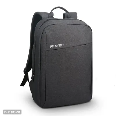 Prayer khadi laptop backpack office bag school bag college bag travel bag black-thumb0