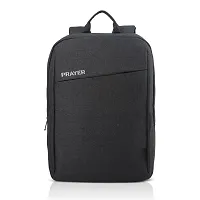 Prayer khadi laptop backpack office bag school bag college bag travel bag black-thumb2