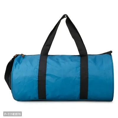 Polyester Gym Bag/Duffle Bag for Men  Women with separate Shoe Compartment (Blue)-thumb2