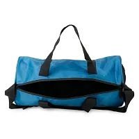 Polyester Gym Bag/Duffle Bag for Men  Women with separate Shoe Compartment (Blue)-thumb4