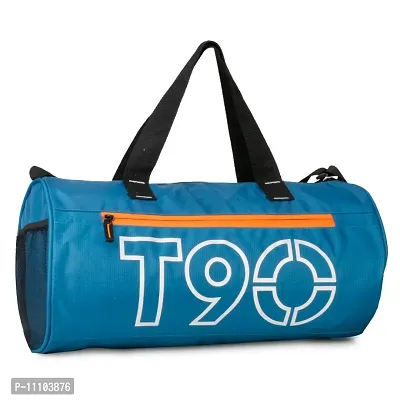 Polyester Gym Bag/Duffle Bag for Men  Women with separate Shoe Compartment (Blue)-thumb3