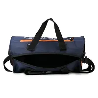 Polyester Gym Bag/Duffle Bag travel bag for Men  Women with Shoe Compartment (Navy)-thumb4