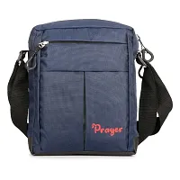 Polyester Multi Purpose Messenger bag sling bag side bag navy-thumb1
