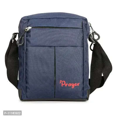 Polyester Multi Purpose Messenger bag sling bag side bag navy-thumb2
