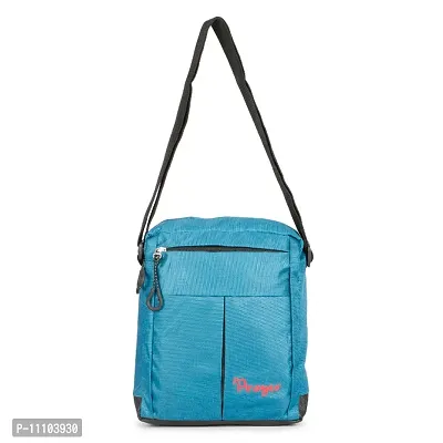 Polyester Multi Purpose Messenger bag sling bag side bag green-thumb0