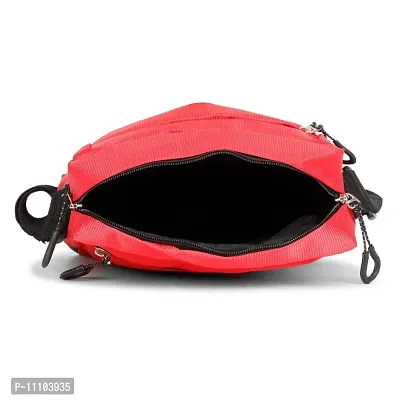 Polyester Multi Purpose Messenger bag sling bag side bag red-thumb3