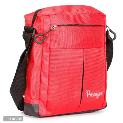 Polyester Multi Purpose Messenger bag sling bag side bag red-thumb2