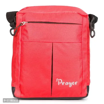 Polyester Multi Purpose Messenger bag sling bag side bag red-thumb4