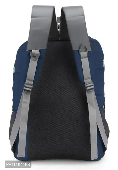 Prayer 40L Large Laptop Backpack With 3 Compartment Polyester Trendy Water Proof Travel Backpack school bag navy-thumb2