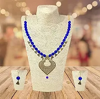 JDX Designer Necklace for woman and girls Special for engagement & weddings (Sky Blue)-thumb1