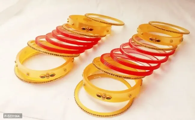 JDX Gold Plated Wedding Jewellery Chuda set-thumb0