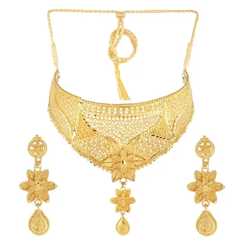 Fashionable Gold Plated Alloy Jewellery Set