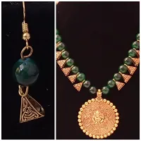 Green Designer necklace set for women Suitable for weddings & engagement-thumb1