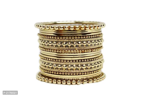 Fancy Gold Plated Bangle Set for Girls and Women