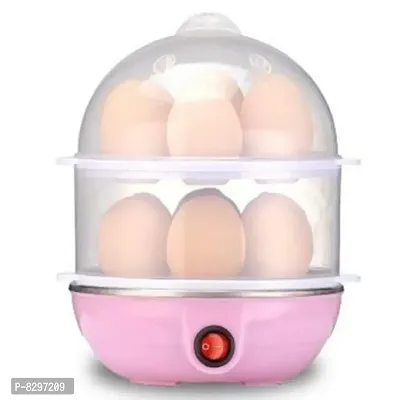 Egg Boiler/Cooker Machine - Automatic Shut Off 14 Egg Double Layer Poacher for Kitchen (Egg Steamer), Multi functi