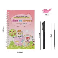 4 PCS Magic Practice Copybook for Kids, Handwriting English Reusable Magical Ink Practice Copy Books for Kids Preschools Tracing Book Letter Writing Book-thumb1