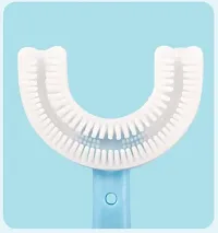 U Shaped Toothbrush For Kids Manual Kids Brush 2-5 Years 360 Degree Soft Silic-thumb1