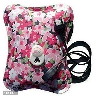 Electric Hot Warm Water Heat Bag Hot Water Bottle Pouch Massager for Pain Relief and Winters Heating Rechargeable Gel Pad Electrical 1 L Hot Water Bag, MULTICOLOR-thumb0