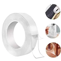 Monkey Grip Double Sided Adhesive Ivy 3 mtr Grip Tape, Transparent Strong Adhesive Traceless Tape Removable Washable-thumb1
