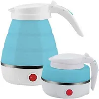 ND BROTHERS Travel Electric Portable Foldable 600ML Kettle Collapsible Silic-thumb3