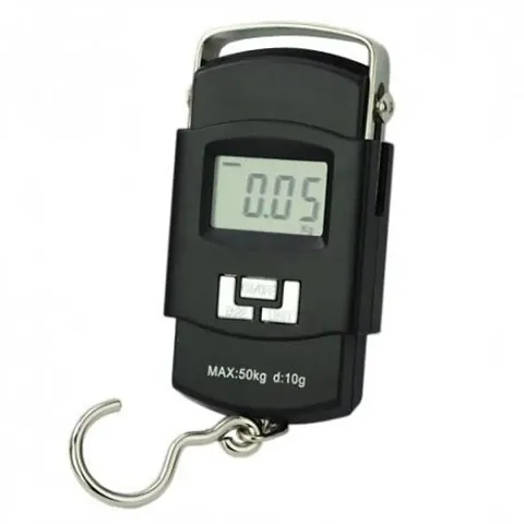 Electronic Digital Hanging Stainless Steel Hook Luggage Portable Scale with LCD Display 50Kg