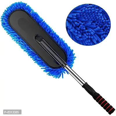 Super Soft Microfiber Car Duster Exterior with Extendable Handle, Car Brush Duster for Car Cleaning Dusting- Multicolor