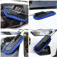 Super Soft Microfiber Car Duster Exterior with Extendable Handle, Car Brush Duster for Car Cleaning Dusting- Multicolor-thumb1