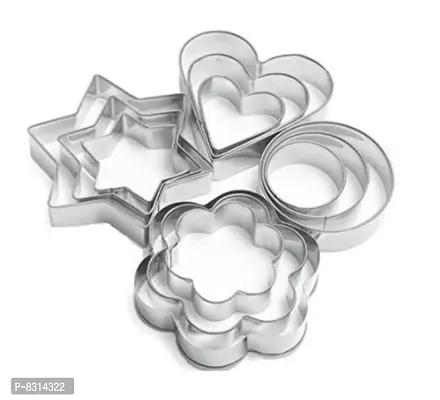 12 Pieces Cookie Cutter Stainless Steel Cookie Cutter with Different Shape-thumb0