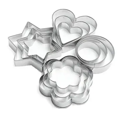 12 Pieces Cookie Cutter Stainless Steel Cookie Cutter with Different Shape