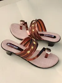 Elegant Multicoloured Synthetic Sandals For Women-thumb1