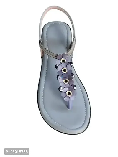 Elegant Multicoloured Synthetic Sandals For Women-thumb3