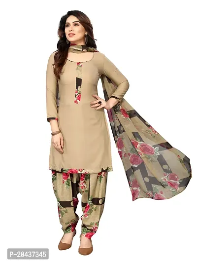 Classic Crepe Dress Material with Dupatta for Women-thumb3