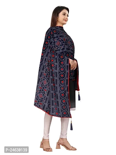 Classic Velvet Shawls Printed For Women-thumb2