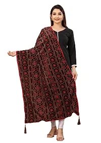 Classic Velvet Shawls Printed For Women-thumb2