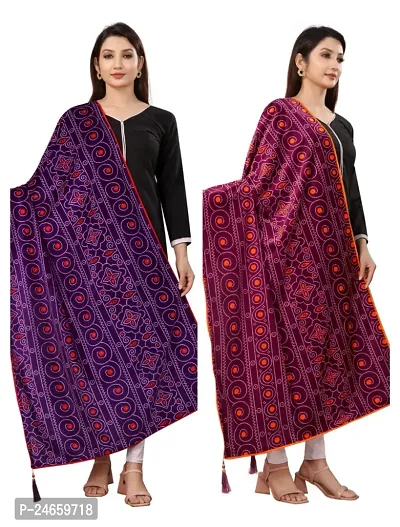 Trendy Velvet Printed Shawl For Women