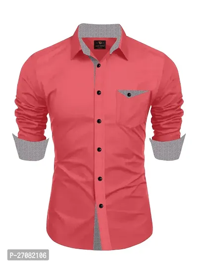 Classic Cotton Solid Casual Shirts for Men-thumb0
