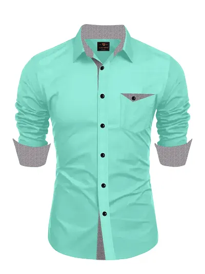 Classic Solid Casual Shirts for Men