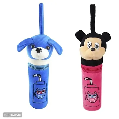 SSImpex Mickey/Dog Soft and Attractive Feeding Bottle Cover Combo Pack Bottle Cover | Feeding Bottle Cover 150ml | Bottle Cover for Baby 260ml-thumb0