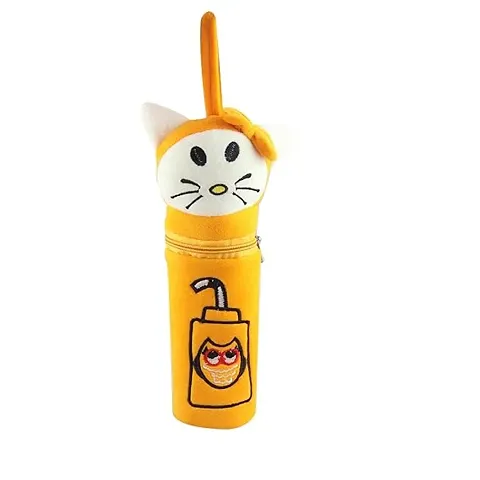 SSImpex Hello Cat Soft and Attractive Cartoon Feeding Bottle Cove (Yellow) | Bottle Cover for Baby | Milk Bottle Cover | Feeding Bottle Cover 250ml