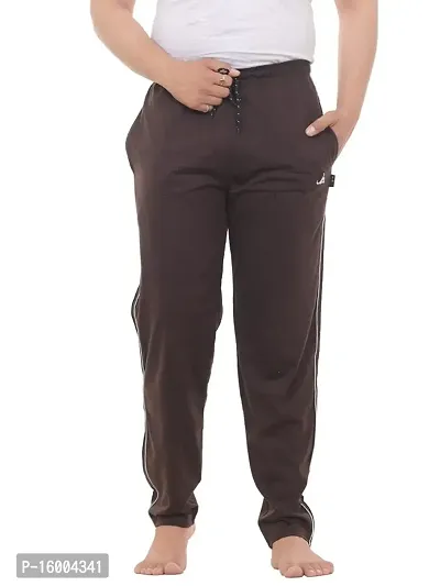 TREND AVENUE Men Cotton Solid Regular Trackpant