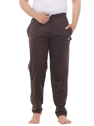 TREND AVENUE Men Cotton Solid Regular Trackpant