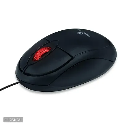 Zebronics ZEB-Rise Black USB 2.0 Wired Regular Mouse-thumb0