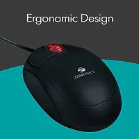 Zebronics ZEB-Rise Black USB 2.0 Wired Regular Mouse-thumb3