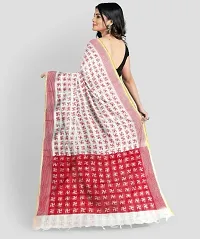 Swastik print handloom saree-thumb1