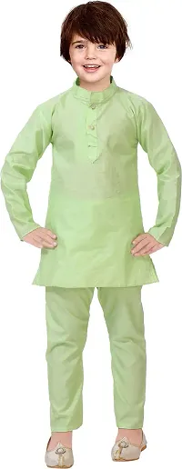 Nazrana Boys Pure Cotton Casual Festive  Party Kurta, Waistcoat and Pyjama Set-thumb3