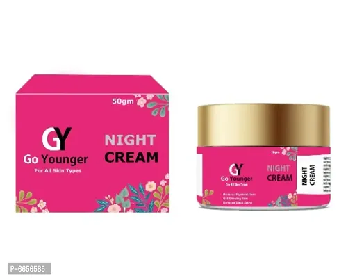 Go Younger Anti-Ageing Night Cream for Pigmentation, Wrinkles, Fine Lines and Glowing Skin 50g